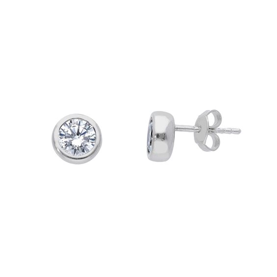 Boucles d'oreilles Gioielleria Dossena  in Or blanc Zircone OROR-74-253 - OROR-74-253